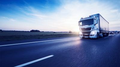 Truck op snelweg